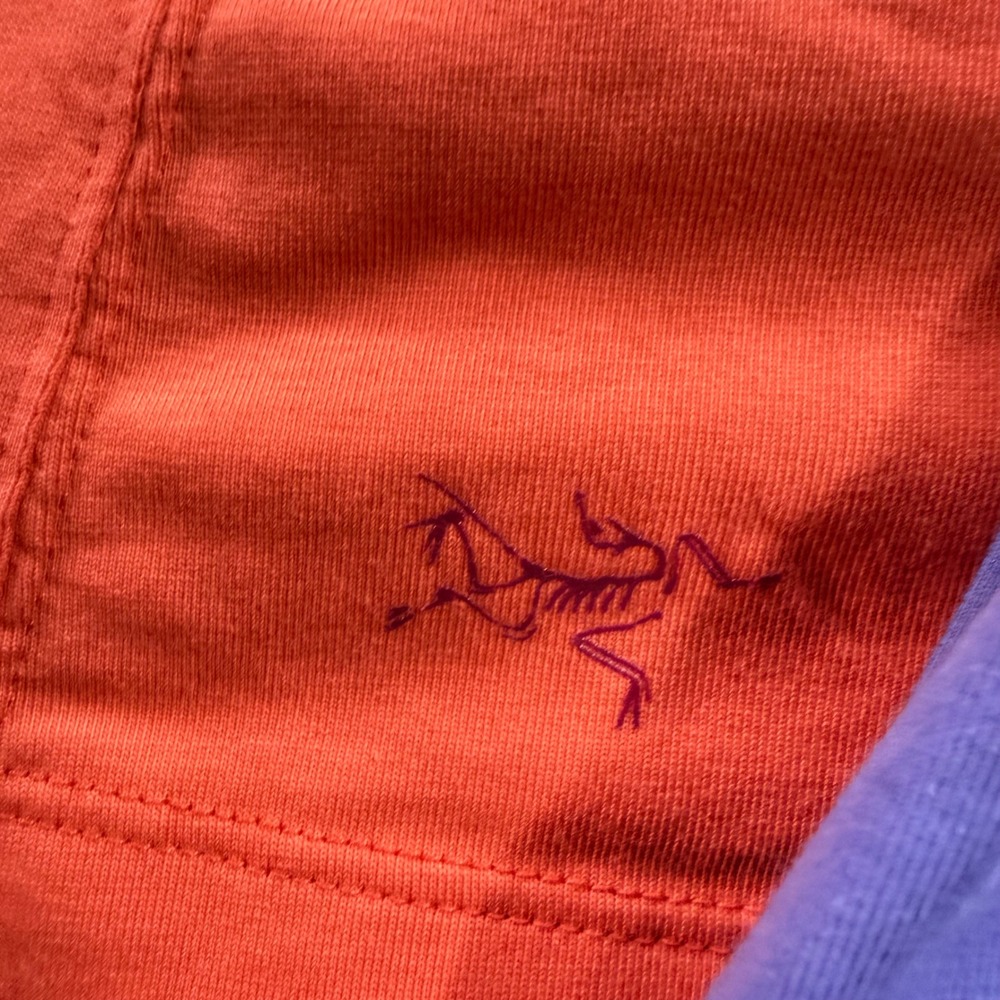Arcteryx Polo Shirt Lot 2 Womens M/L Orange Purple Hiking Outdoor Athletic Top - Picture 4 of 14